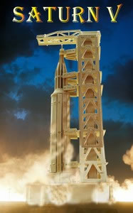 PUZ1518 Saturn V Large 3D Puzzle by Puzzled Inc (ONLINE ORDER ONLY)