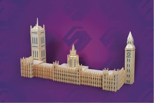 PUZ1605 Big Ben 3D Wooden Puzzle by Puzzled Inc (ONLINE ORDER ONLY)