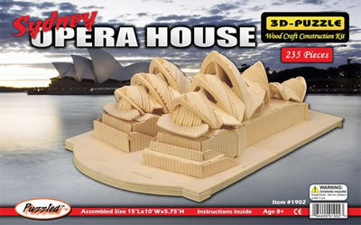 PUZ1902 Opera House 3D Wooden Puzzle by Puzzled Inc (ONLINE ORDER ONLY)