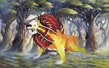 PUZC1405 Lion 3D Puzzle Colored by Puzzled Inc (ONLINE ORDER ONLY)