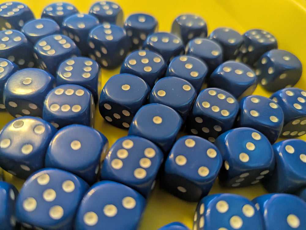 Chessex Opaque 16mm Pipped d6 Standard Dice Collection - Classic Colors - Available Individually (Online Only)
