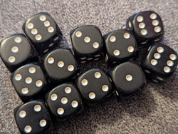 Chessex Opaque 16mm Pipped d6 Standard Dice Collection - Classic Colors - Available Individually (Online Only)