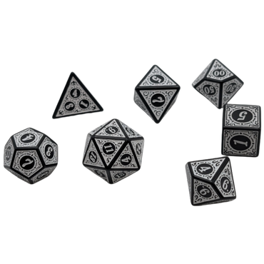 Enchanted Zen - 7 Piece DnD Dice Set | Acrylic RPG Gaming Dice (ONLINE ORDER ONLY)