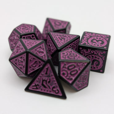 Enchanted Royalty - 7 Piece DnD Dice Set | Acrylic RPG Gaming Dice (ONLINE ORDER ONLY)