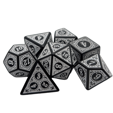 Enchanted Zen - 7 Piece DnD Dice Set | Acrylic RPG Gaming Dice (ONLINE ORDER ONLY)