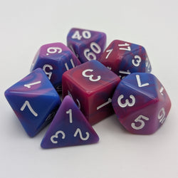 Fantasy Imagination - 7 Piece DnD Dice Set | Acrylic RPG Gaming Dice (ONLINE ORDER ONLY)