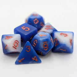 Sea and Sky- 7 Piece DnD Dice Set | Acrylic RPG Gaming Dice (ONLINE ORDER ONLY)