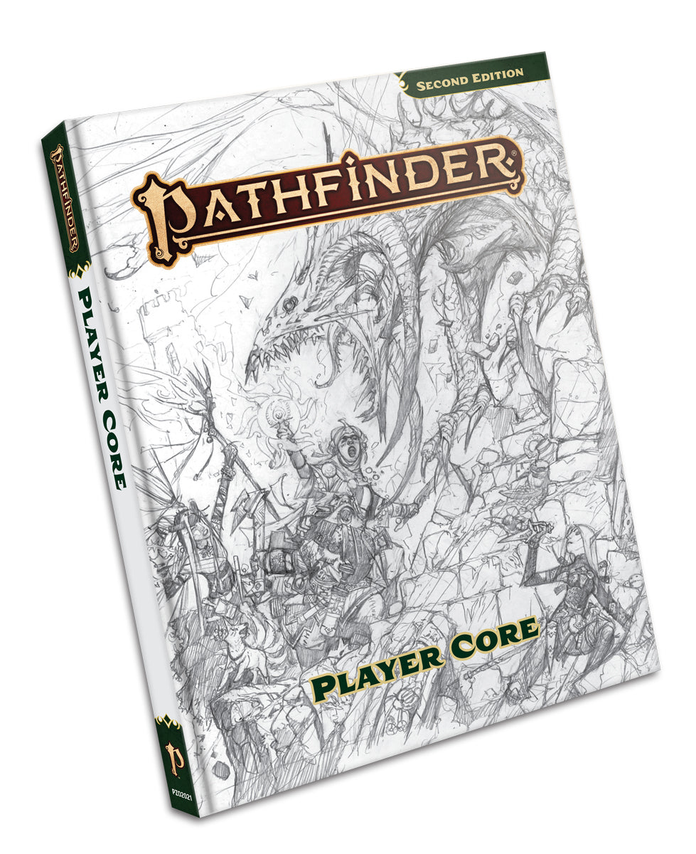 Pathfinder - Player Core Sketch Cover 2e (Online Order Only)