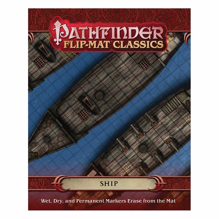 PZO31002 Ship Flip-Mat Classics Pathfinder RPG Paizo Publishing (ONLINE ORDER ONLY)