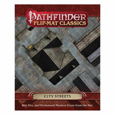 PZO31007 City Streets Flip-Mat Classics Pathfinder RPG Paizo Publishing (ONLINE ORDER ONLY)