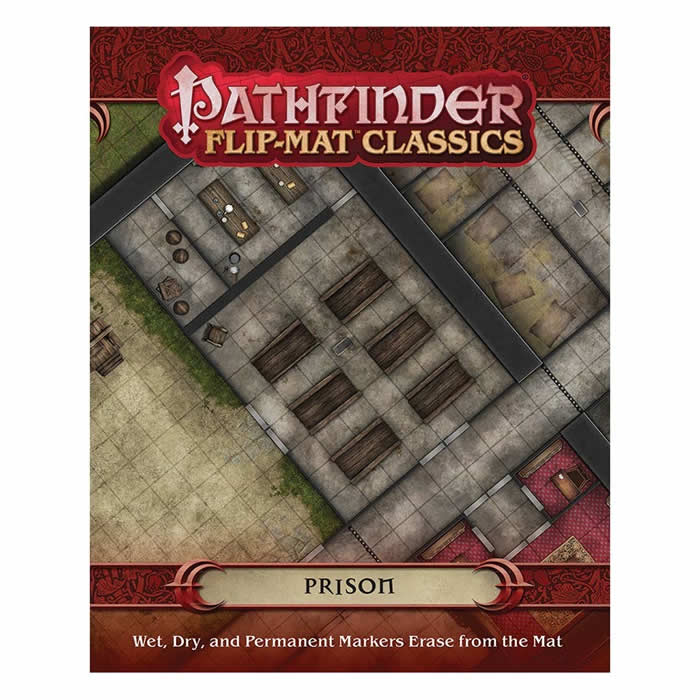 PZO31008 Prison Flip-Mat Classics Pathfinder RPG Paizo Publishing (ONLINE ORDER ONLY)
