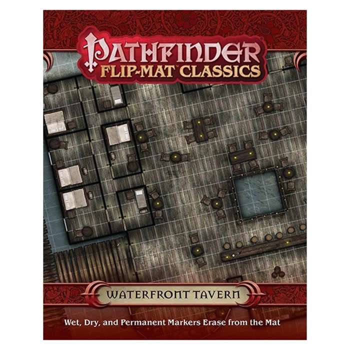 PZO31012 Waterfront Tavern Flip-Mat Classics Pathfinder RPG Paizo (ONLINE ORDER ONLY)
