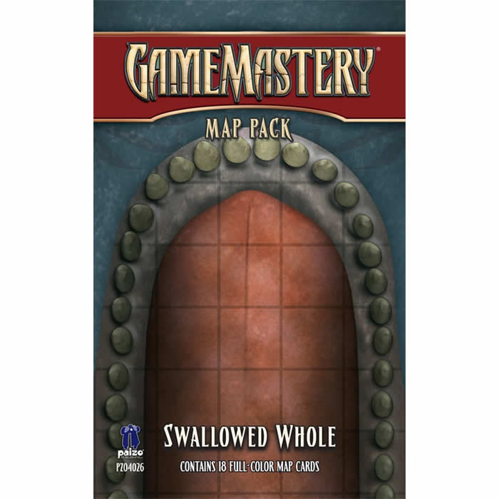 PZO4026 Swallowed Whole Map Pack Gamemastery Paizo Publishing (ONLINE ORDER ONLY)