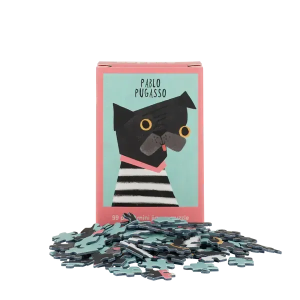 Pablo Pugcasso 99 Piece Mini Jigsaw Puzzle Happily