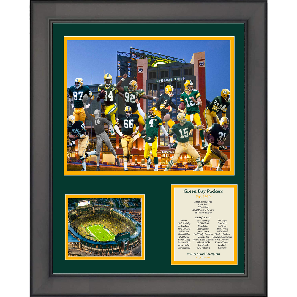 Framed All-Time Greats Legends 11"x14" Football Three Photo Collage (ONLINE ORDER ONLY)