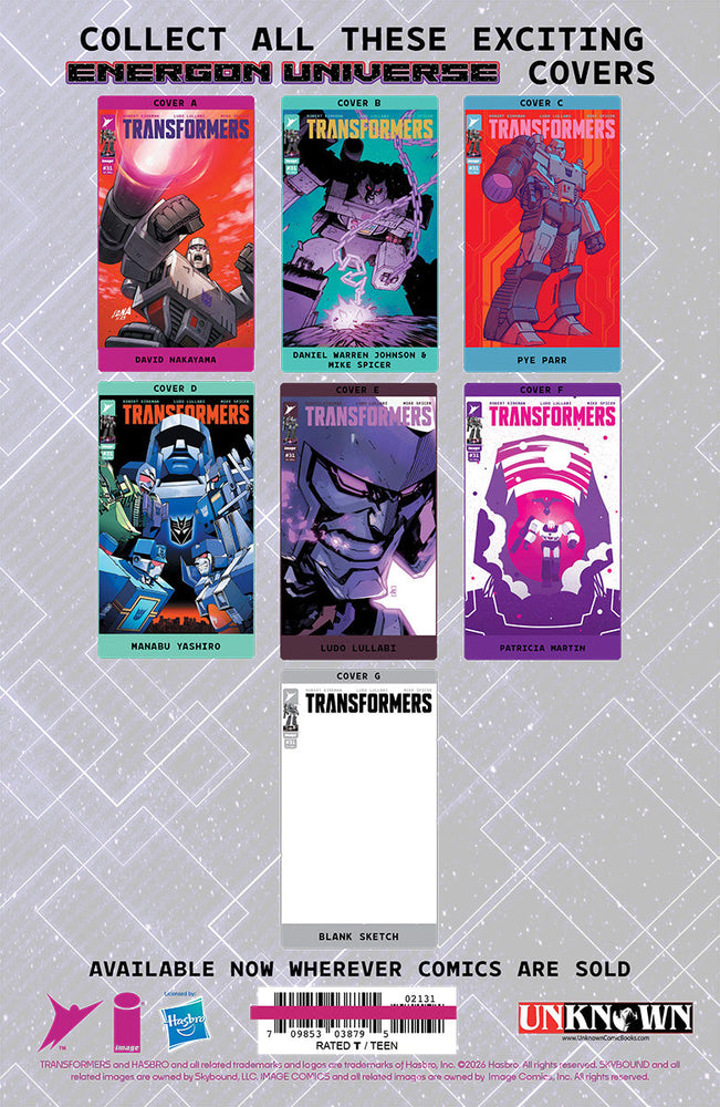 TRANSFORMERS #31 STEPHEN SEGOVIA EXCLUSIVE VIRGIN VAR (04/08/2026)