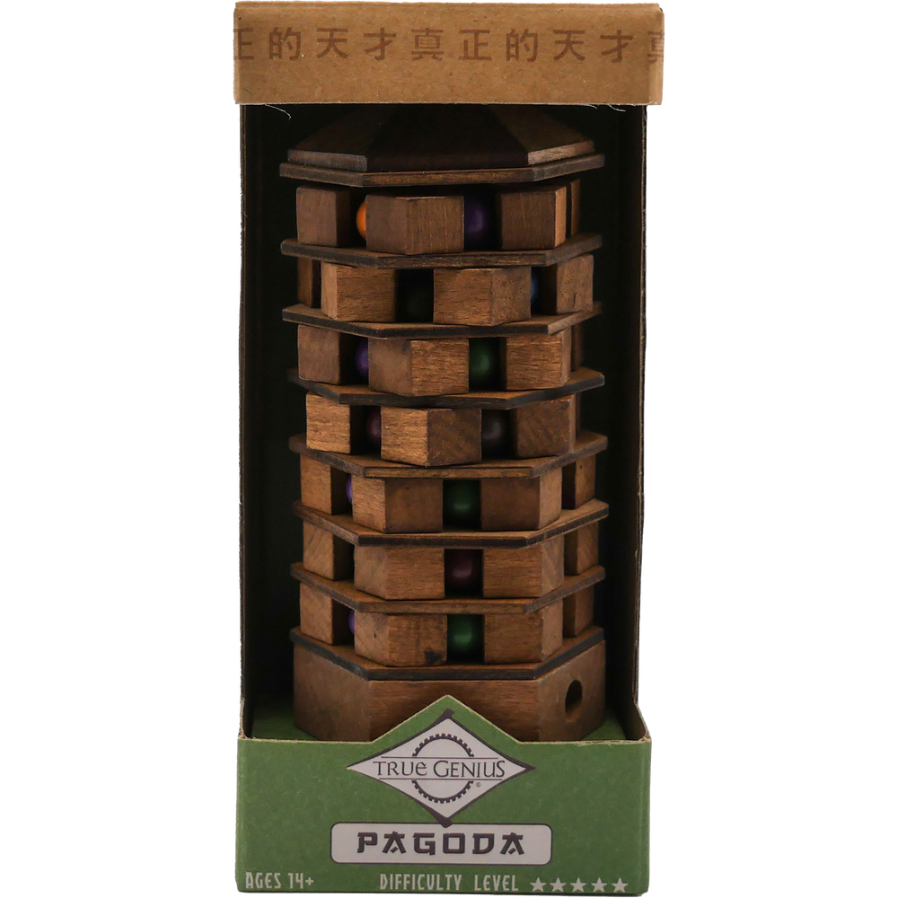 Pagoda Brainteaser Puzzle True Genius (ONLINE ORDER ONLY)