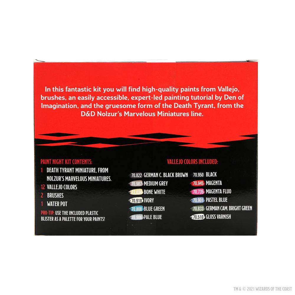 D&D: Nolzur's Marvelous Miniatures - Death Tyrant (Paint Night Kit) (ONLINE ORDER ONLY)
