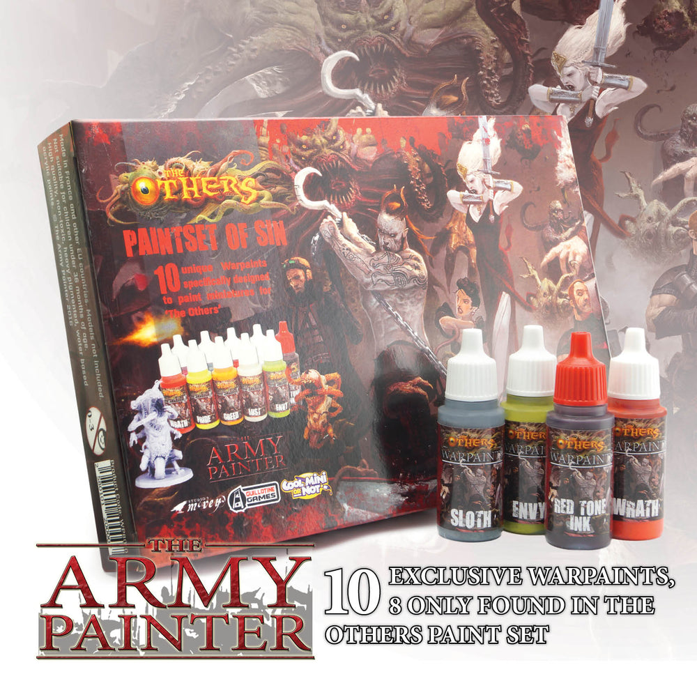 Army Painter Warpaints: The Others Paint Set of Sin (ONLINE ORDER ONLY)