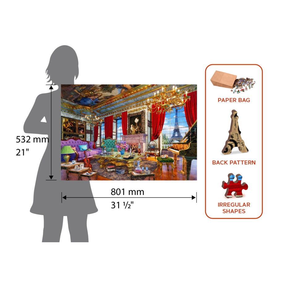 Palace in Paris 2000 Piece Wood Jigsaw Puzzle Wooden City (ONLINE ORDER ONLY)