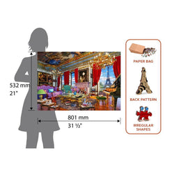 Palace in Paris 2000 Piece Wood Jigsaw Puzzle Wooden City (ONLINE ORDER ONLY)