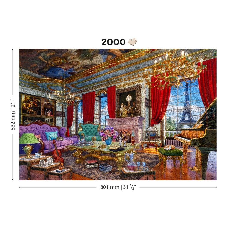 Palace in Paris 2000 Piece Wood Jigsaw Puzzle Wooden City (ONLINE ORDER ONLY)
