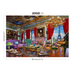 Palace in Paris 2000 Piece Wood Jigsaw Puzzle Wooden City (ONLINE ORDER ONLY)