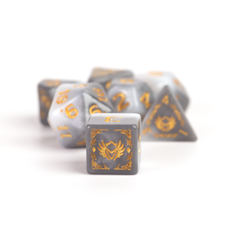 D&D Adventure Dice Set - Paladin Edition | White/Grey 14pc Collection (ONLINE ORDER ONLY)
