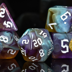 Pre-Order || Paladin Class Acrylic Dice Set