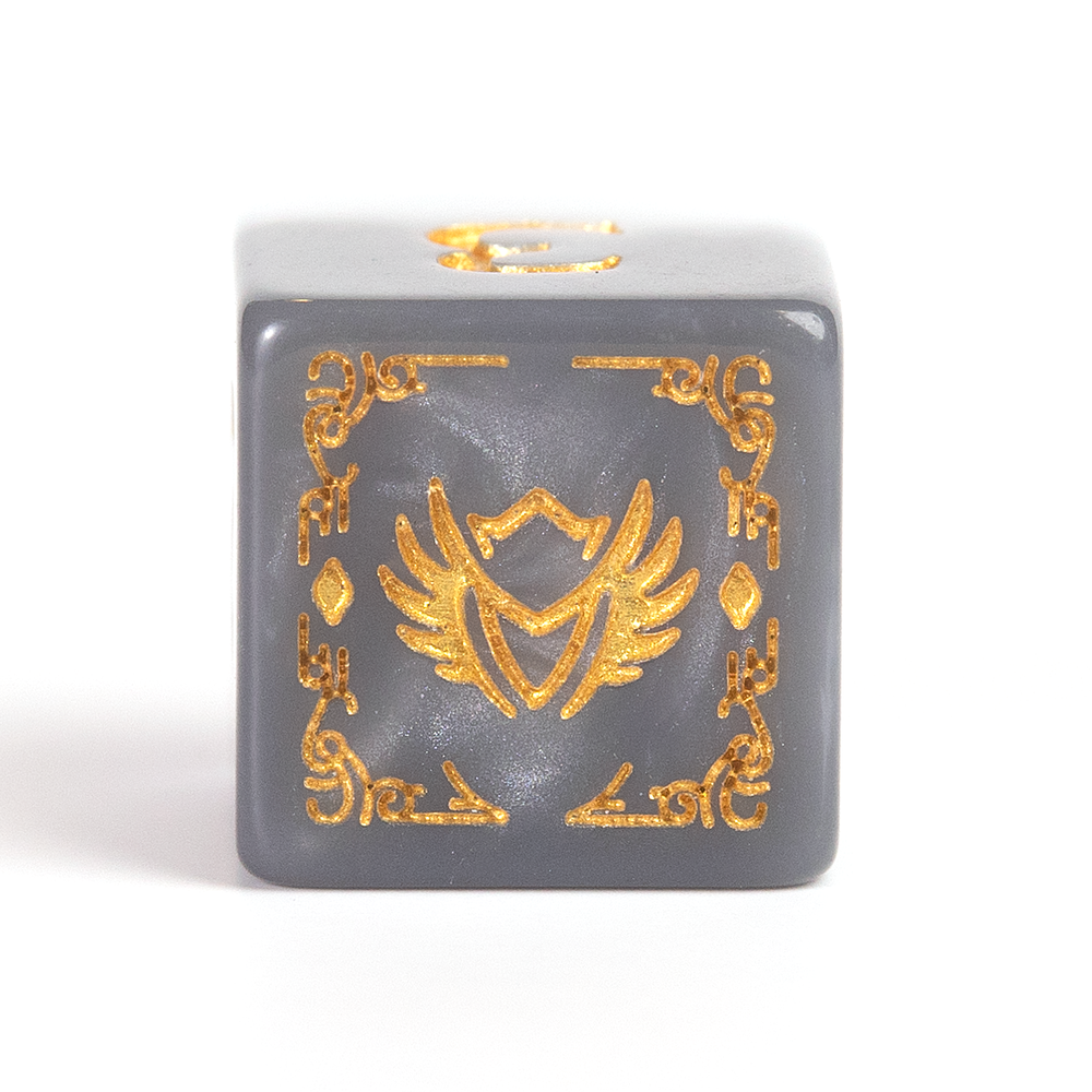 D&D Adventure Dice Set - Paladin Edition | White/Grey 14pc Collection (ONLINE ORDER ONLY)