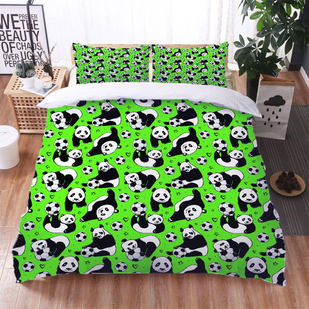 Panda Pattern Bedding Set Quilt Cover Without Filler (Online Order Only)