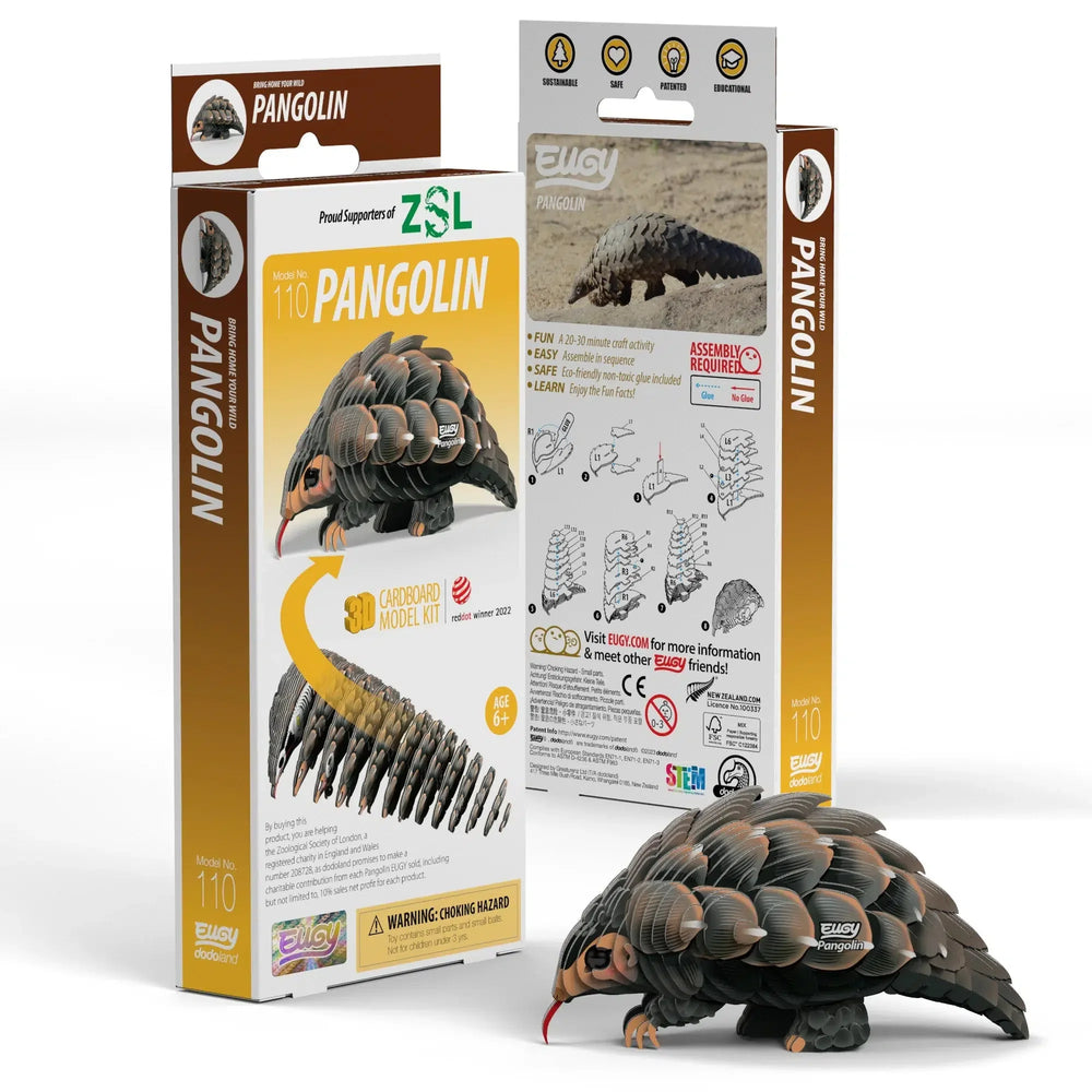Pangolin 3D Cardboard Model Kit Eugy (ONLINE ORDER ONLY)