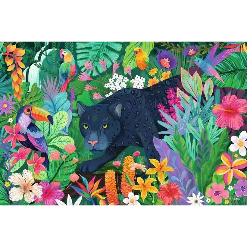 Panther in Flowery Jungle 3000 Piece Jigsaw Puzzle Ravensburger