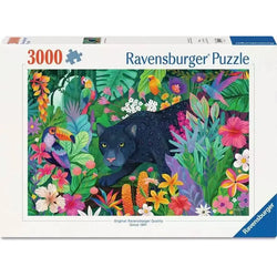 Panther in Flowery Jungle 3000 Piece Jigsaw Puzzle Ravensburger