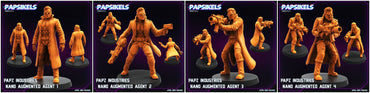 3D Printed Papsikels Papz Industries Nano Augmented Agent Set 28mm 32mm (Online Only)