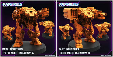 3D Printed Papsikels Papz Industries Pcpd Mech Tamaraw Set 28mm 32mm (Online Only)