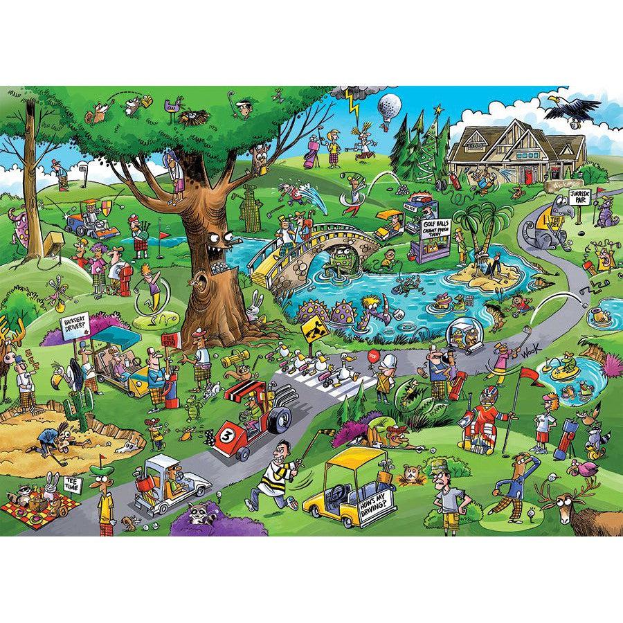 Par for the Course Doodle Town 1000 Piece Jigsaw Puzzle Cobble Hill (ONLINE ORDER ONLY)