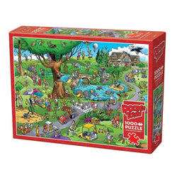 Par for the Course Doodle Town 1000 Piece Jigsaw Puzzle Cobble Hill (ONLINE ORDER ONLY)