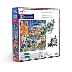 Paris Christmas 1000 Piece Jigsaw Puzzle eeBoo (ONLINE ORDER ONLY)