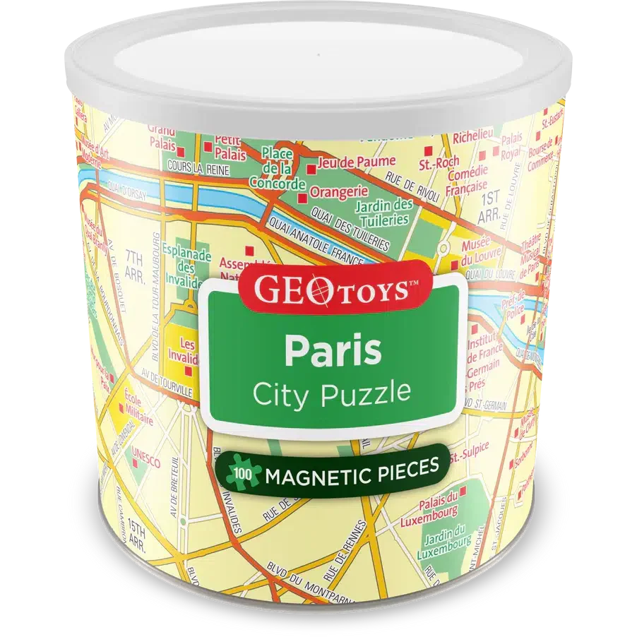 Paris City 100 Piece Magnetic Jigsaw Puzzle Geotoys (ONLINE ORDER ONLY)