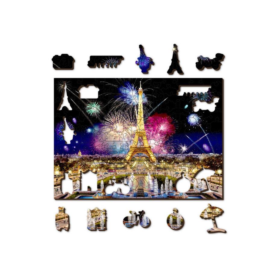Paris by Night 150 Piece Wood Jigsaw Puzzle Wooden City (ONLINE ORDER ONLY)