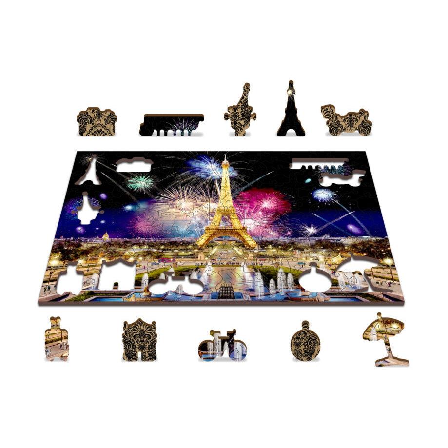Paris by Night 150 Piece Wood Jigsaw Puzzle Wooden City (ONLINE ORDER ONLY)