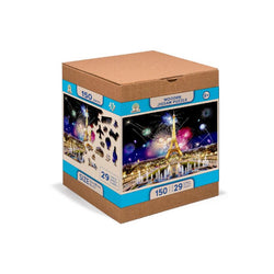 Paris by Night 150 Piece Wood Jigsaw Puzzle Wooden City (ONLINE ORDER ONLY)