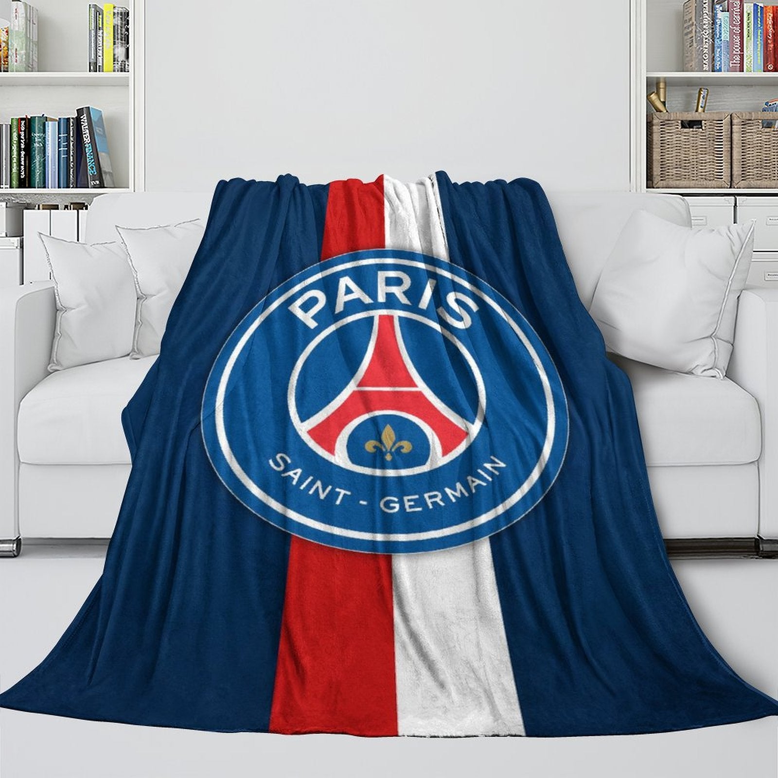 Paris Saint-Germain Blanket Flannel Throw Room Decoration (Online Order Only)