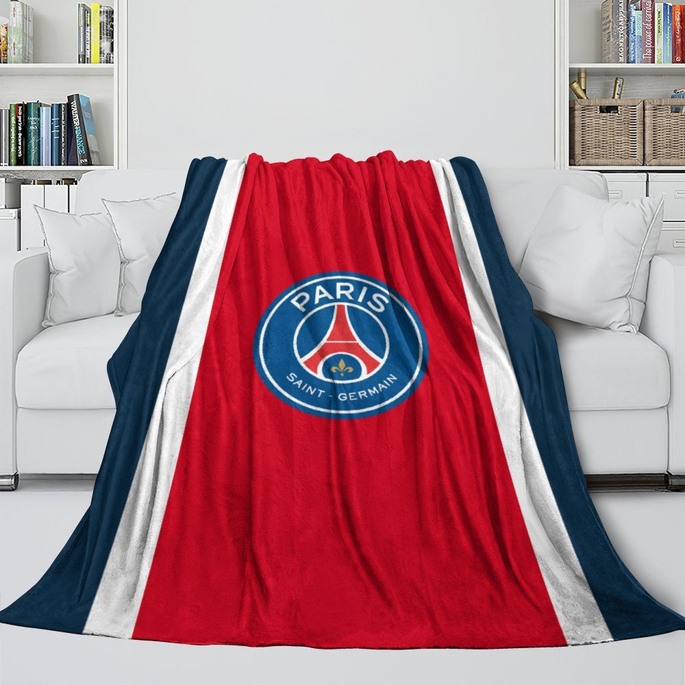 Paris Saint-Germain Blanket Flannel Throw Room Decoration (Online Order Only)