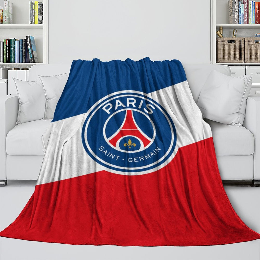 Paris Saint-Germain Blanket Flannel Throw Room Decoration (Online Order Only)