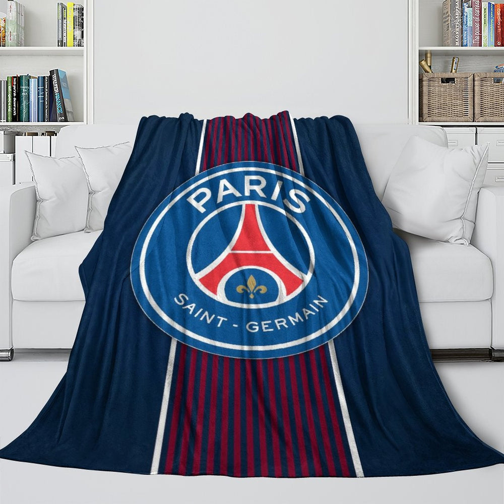 Paris Saint-Germain Blanket Flannel Throw Room Decoration (Online Order Only)