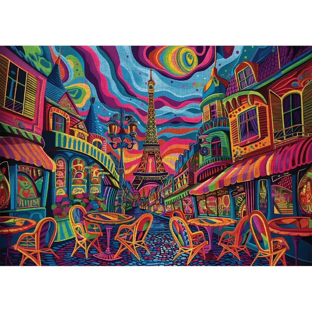 Parisian Prism 1000 Piece Jigsaw Puzzle Trippy
