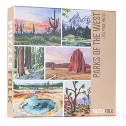 Parks of the West 1000 Piece Jigsaw Puzzle PuzzleFolk (ONLINE ORDER ONLY)