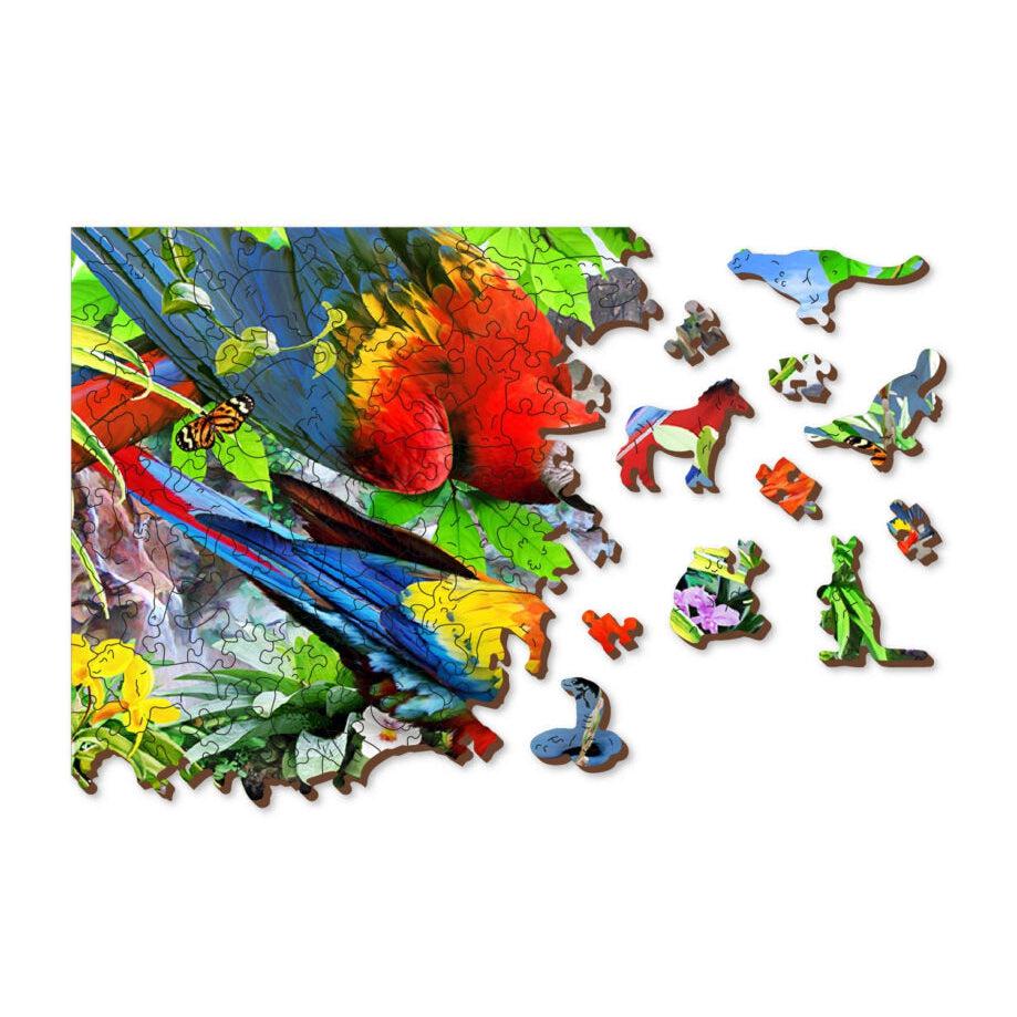 Parrot Island 300 Piece Wood Jigsaw Puzzle Wooden City (ONLINE ORDER ONLY)